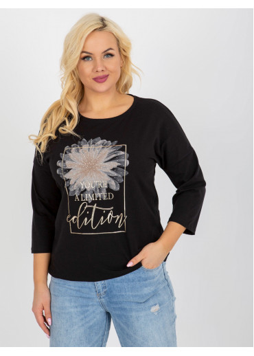 Čierne tričko s potlačou