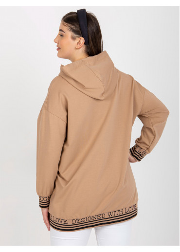 Hnedá mikina s kapucňou