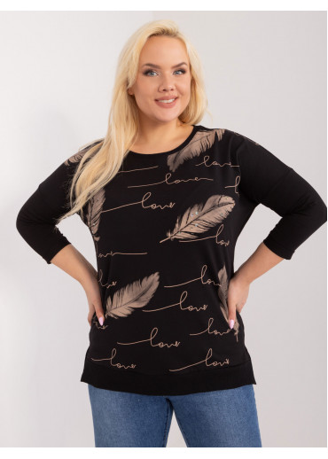 Čierne tričko s potlačou