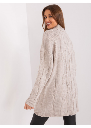 Béžovo hnedé pletené šaty