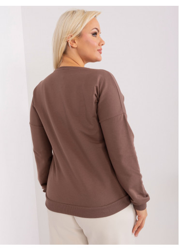 Hnedé tričko s dlhým rukávom