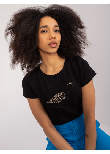 Čierne dámske tričko