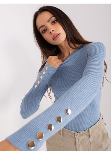 Svetlomodrý pulóver