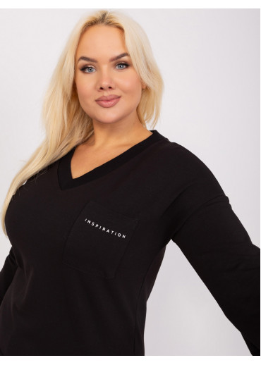 Čierne tričko s dlhým rukávom