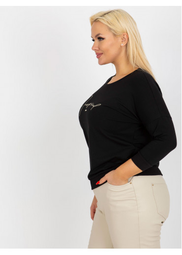 Čierne tričko s nápisom