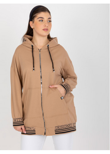 Hnedá mikina s kapucňou