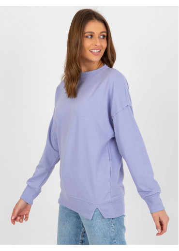 Fialová basic mikina