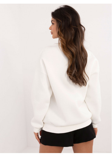 Smotanovo biela dámska mikina