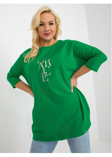 Zelená tunika s potlačou