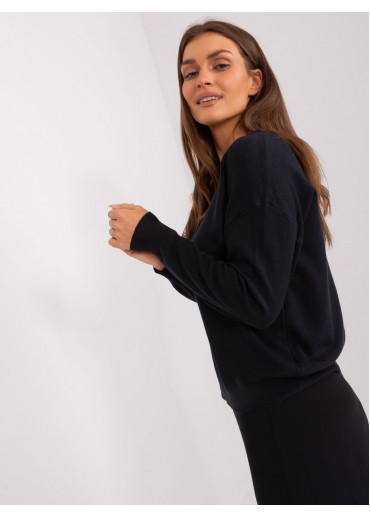 Čierny dámsky sveter