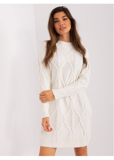 Smotanovo biely predĺžený sveter