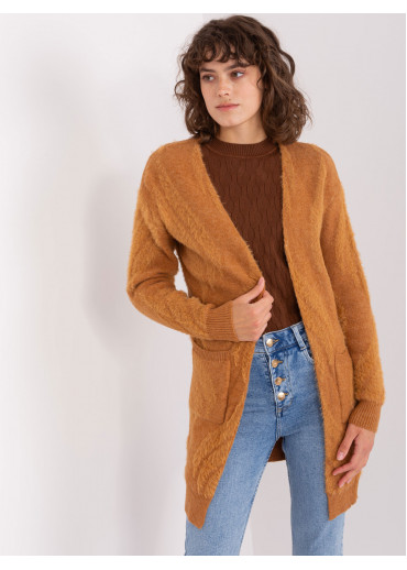Karamelovo hnedý kardigán