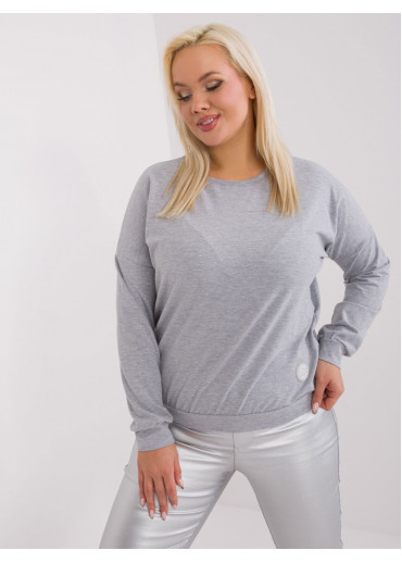 Sivé tričko s dlhým rukávom