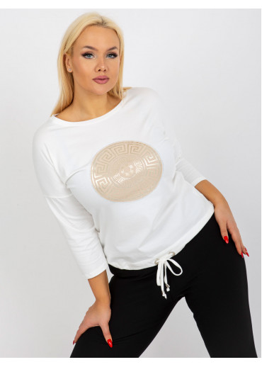 Smotanovo biele tričko s potlačou