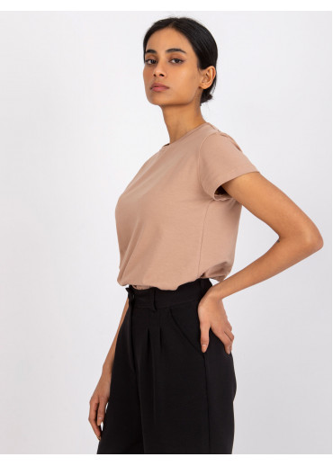 Hnedé basic tričko