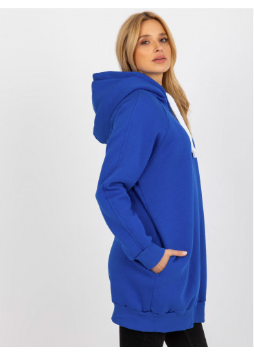 Modrá mikina s kapucňou