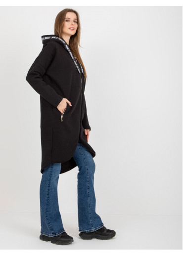 Čierna dlhá mikina