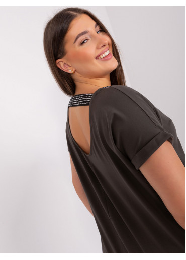 Tmavosivé predĺžené tričko