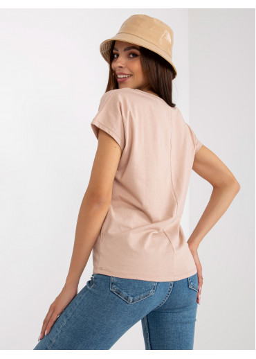 Béžovo hnedé tričko