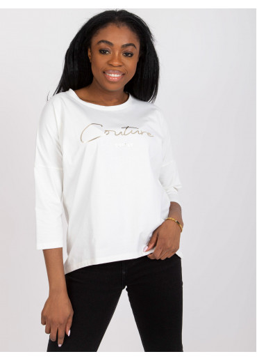 Smotanovo biele tričko s potlačou