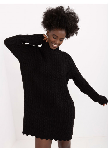 Čierne dámske oversize šaty