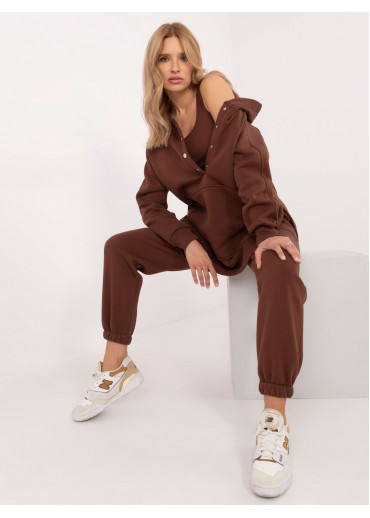 Hnedá tepláková súprava