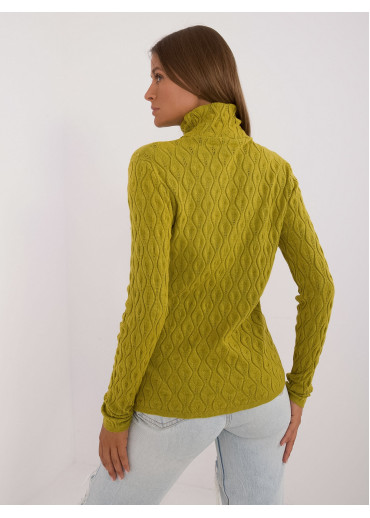 Olivovo zelený dámsky rolák