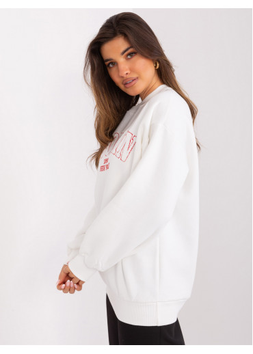 Smotanovo biela basic mikina