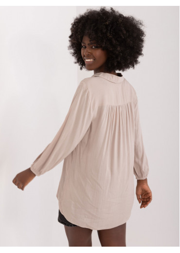 Béžovo hnedá dámska blúzka