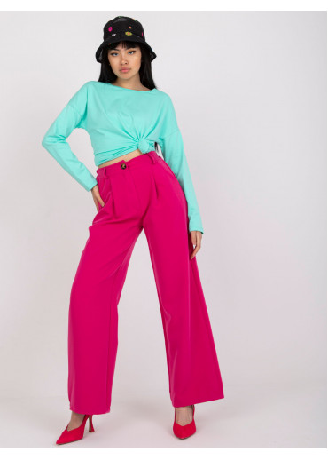 Mätovo zelené basic tričko s dlhým rukávom