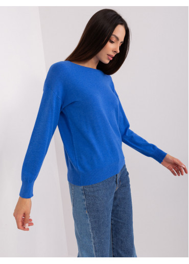 Modrý dámsky sveter