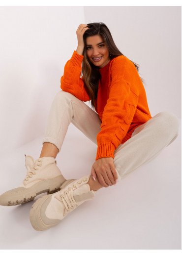 Oranžový oversize sveter