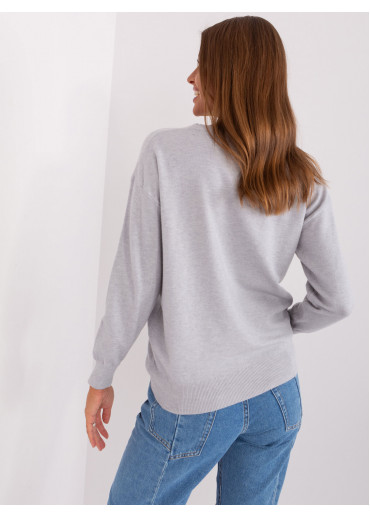 Svetlosivý dámsky sveter