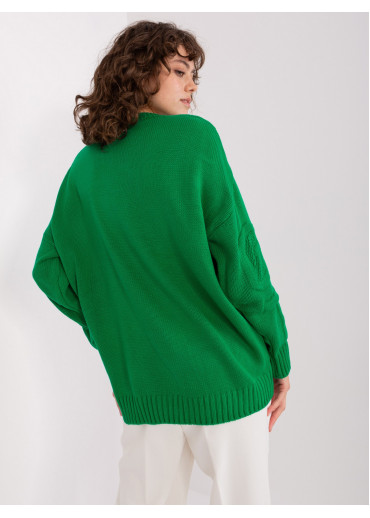 Zelený oversize sveter