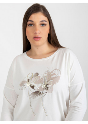 Smotanovo biele tričko s potlačou