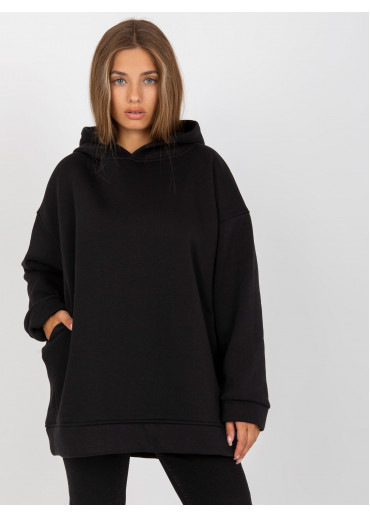 Čierna oversize mikina