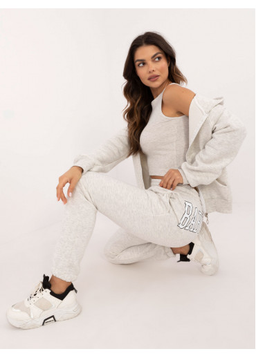 Svetlosivá tepláková súprava 3-kombinácia