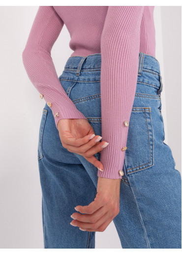 Fialové tričko s dlhým rukávom