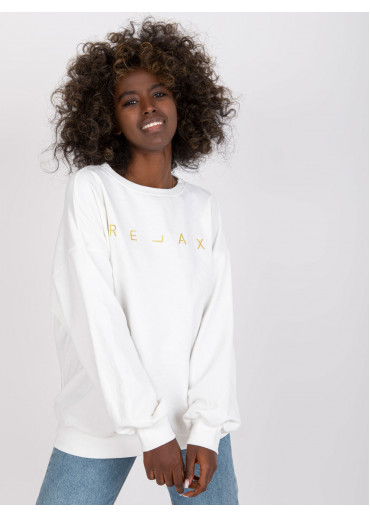 Smotanovo biela basic mikina