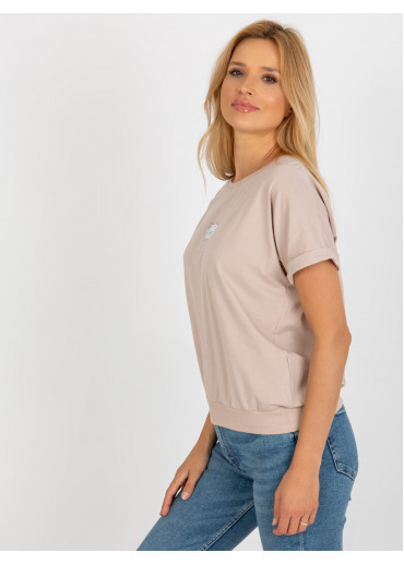 Béžovo hnedé tričko