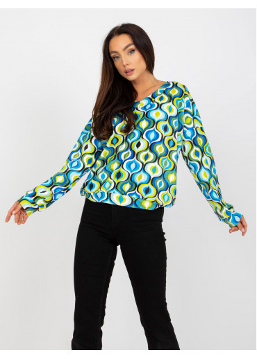 Zelené vzorované tričko