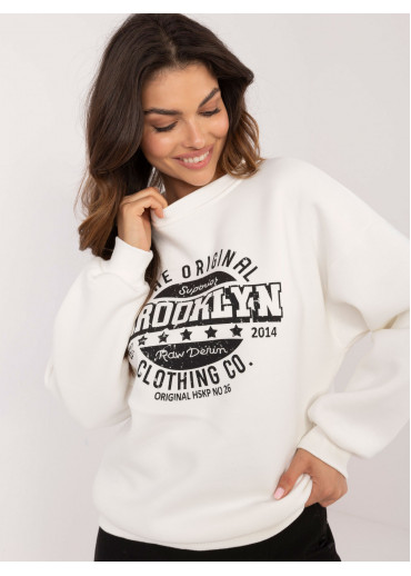 Smotanovo biela dámska mikina