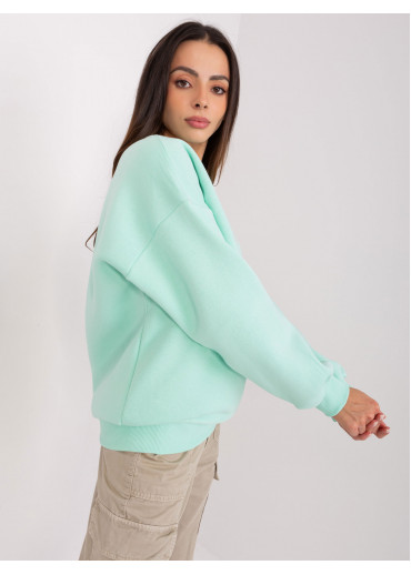 Svetlozelená basic mikina