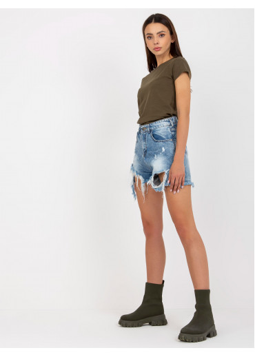 Khaki zelené basic tričko