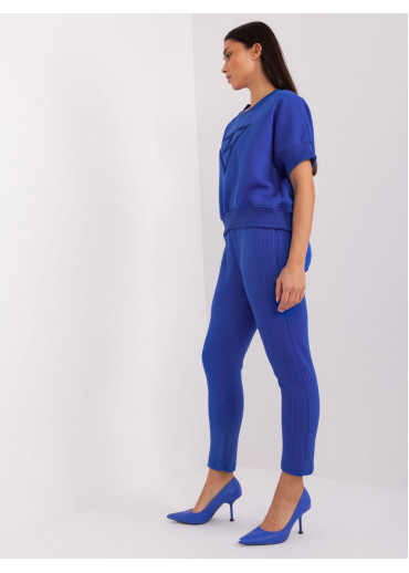 Kobaltovo modrý teplákový komplet