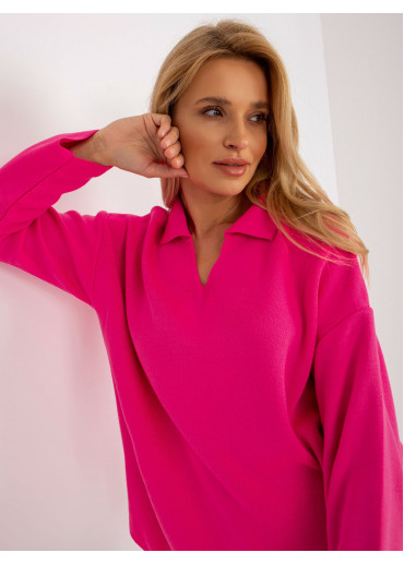 Neónovo ružový pulóver