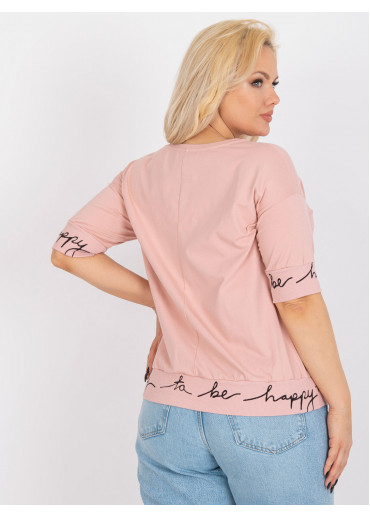 Tmavopúdrovo ružové tričko