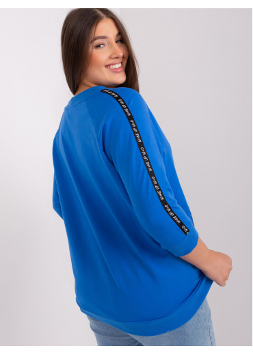 Modré tričko s 3/4 rukávom