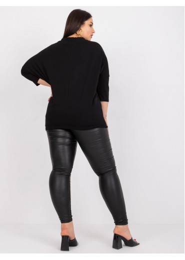 Čierne tričko s 3/4 rukávom