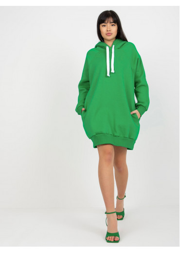 Zelená mikina s kapucňou